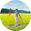 冬藏滿滿　oil, size 61 cm round